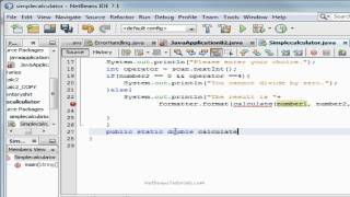 Java tutorial  Simple calculator using output window [upl. by Bruyn778]