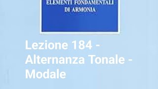 184  Alternanza Tonale  Modale [upl. by Frants773]