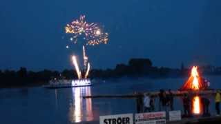 Das Feuerschiff fährt an Rodenkirchen vorbei  Kölner Lichter [upl. by Alves]