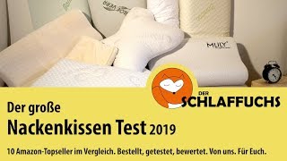 Nackenkissen Test  10 Topseller von Amazon im Test 2019 [upl. by Fellows516]