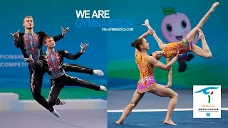 HIGHLIGHTS  2016 Acrobatic Worlds Putian CHN – Mens and Womens Pairs  We are Gymnastics [upl. by Alidia]