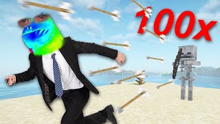 Can You Beat Minecraft At 100x Speed [upl. by Ravens]