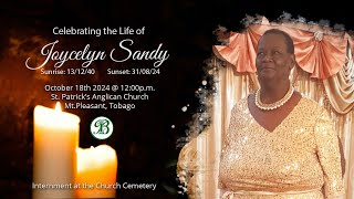 Celebrating The Life of Joycelyn Sandy [upl. by Pump]