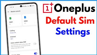 Default Sim Settings Oneplus  Default Sim Kaise Set Karen [upl. by Opal]