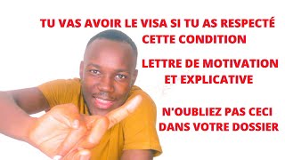 CAMPUS FRANCE🇫🇷 La clé du visa explication sur la lettre de motivation et la lettre explicative [upl. by Anerual]