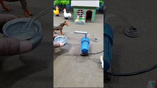 Diy mini tractor making mini motor water pump project horse videos  316 [upl. by Esya]