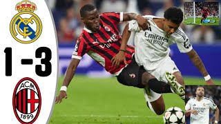 Real Madrid 1 vs 3 AC Milan Highlights amp All Goal 2024 HD [upl. by Conrad]