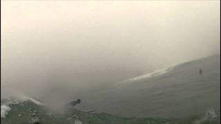 A Foggy POV  Surfing Mavericks  1262012 [upl. by Nywnorb185]