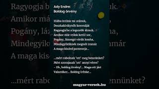 Ady Endre Boldog örvény Vers [upl. by Bellina874]