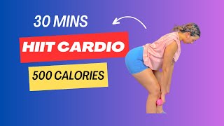 30 min HIIT workout for Cardio burn 500 calories at home [upl. by Corella]