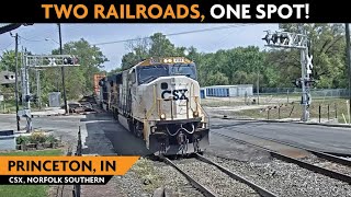 Princeton Indiana USA  Virtual Railfan LIVE [upl. by Darell648]