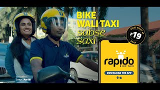 Rapido BikeTaxi  Bike Wali Taxi Sabse Saxi  Bus Stop [upl. by Nyladnek]