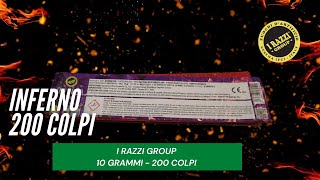 Test MITRAGLIA INFERNO 200 COLPI di I RAZZI GROUP [upl. by Aay]