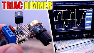 TRIAC AC Dimmer Circuit  How to dim AC Power for Motors and More [upl. by Keavy]