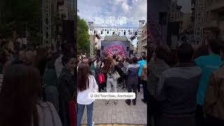 🇸🇮 Baku Street Party  Visit Azerbaijan the Land of Fire [upl. by Kohler205]