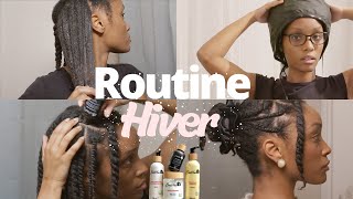 Routine Capillaire Cheveux Afros Naturels Hiver avec Evas Hair [upl. by Zetrok336]