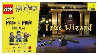 Lego Harry Potter Years 57 Lvl 14  Magic is Might FREE PLAY All Collectibles  HTG [upl. by Busey]