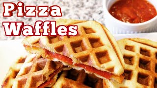 How to Make 🍕 Pizza Waffles 🍕 Cuisinart Griddler and Waffle Maker My Gadget Kitchen 126 [upl. by Naaitsirhc]