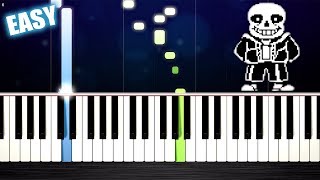 Undertale  Megalovania  EASY Piano Tutorial by PlutaX [upl. by Katt119]