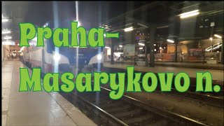 Vlaky PrahaMasarykovo nádraží 😀🚅 [upl. by Fanchette]