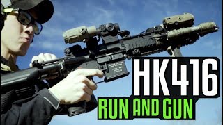 Running and Gunning with the HK416 [upl. by Llenrac]