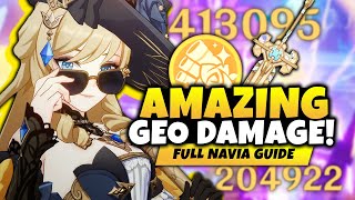 NEW PLAYSTYLE Full C0 Navia Guide amp Build Best Artifacts Weapons amp Teams Genshin Impact [upl. by Ander]