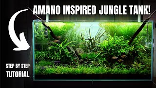 Epic 250l Congo Tetra Jungle Tank Aquascape Tutorial [upl. by Yrrep]