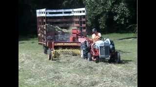 1964 NH baler1951 Ford tractor [upl. by Marx936]