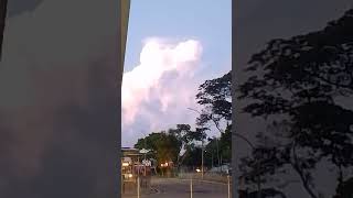 Awan putih hitam Merah bersama kilat bercahaya di langit jam 636 Pagi Tarikh 11 Hb November 2024 [upl. by Akinohs193]