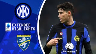 Internazionale vs Frosinone Extended Highlights  Serie A  CBS Sports Golazo [upl. by Harbard]