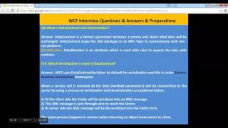 Part4 What is WCF DataContract DataMember Use of DataContract WCF Serialization [upl. by Gun]