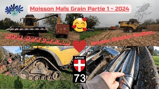 Moisson Maïs Grain  ETA GUICHERD  Batteuse  Chenilles  Cueilleur  Partie 1  2024 [upl. by Macpherson80]