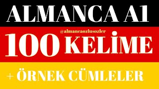 Almanca A1 100 Kelime  German A1 100 Words  almanca deutsch goethezertifikat [upl. by Weaver]