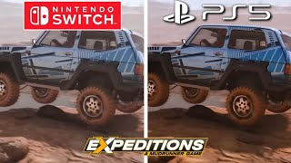 Expeditions A MudRunner Game PS5 vs Nintendo Switch Graphics Comparison [upl. by Magocsi]