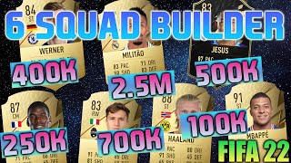 FIFA 22 100K 250K 400K 500K 700K 25M SQUAD BUILDER FUT CHAMPIONS TEAM  Hybrid Teams [upl. by Socrates978]