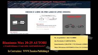 Inserimento GRATUITO sul Ns Mini Sitoweb Parte 1di3 1 50quot Tuunica Publishing  libri [upl. by Selrahcnhoj]