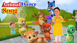 Animal Dance song Rhyme  Dance Party  Nursery Rhymes amp Kids Songs [upl. by Imelda351]