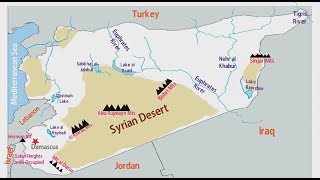 Physical Geography of Syria Syria Map Syria Geography Map Physiographic Map of Syria ملک شام [upl. by Drolyag]