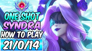 S HOW TO PLAY amp CARRY WITH SYNDRA MID GUIDE  FULL ONESHOT  Best Build amp Runes League of Legends [upl. by Anelad]