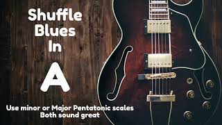 Blues Backing Track In A A minor Pentatonic A Major Pentatonic 100bpm 12 Bar Blues [upl. by Carolin]