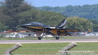 RoKAF Black Eagles aerobatic team at LIMA23 aviation blackeagles fighterjet military airforce [upl. by Eadahs]