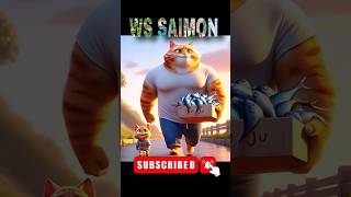 Cat Fish cat viral funny viralvideos shorts [upl. by Naols]