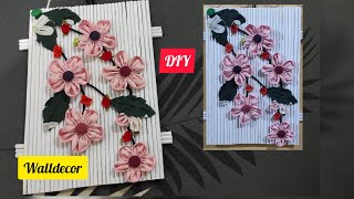 DIYSuper easy fabric flower tutorial Kreasi kain perca Bundalena520 [upl. by Anneirda267]