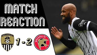 MATCH REACTION  Notts County 12 Walsall [upl. by Atwater702]