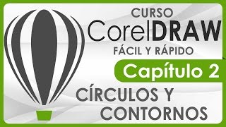 Curso CorelDRAW  Capitulo 2 Círculos y Contornos [upl. by Utley]