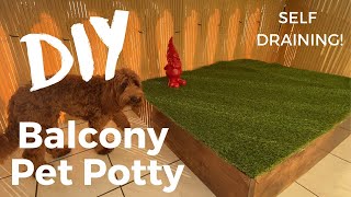 DIY Balcony Dog Porch Potty [upl. by Borchert393]