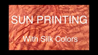 How to make an easy Sun Print [upl. by Noicpesnoc]