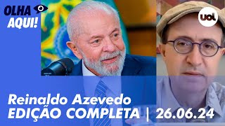 Reinaldo Azevedo analisa Lula no UOL Milei caso Juscelino Filho maconha e STF e mais ao vivo [upl. by Carson]