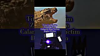 Legendary Godzilla Vs Upgraded Titan TV Man monsterverse skibiditoilet debates hashtag shorts [upl. by Eniretak]