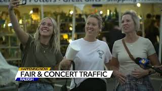 Thousands waited through traffic on night two of NC State Fair Travis Scott concert [upl. by Nicram]